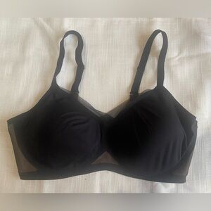 Honeylove Black Bra Women’s L Lifting Crossover Comfort V Neck Wire Free